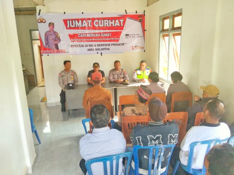 Jumat Curhat: Warga Kelurahan Tadong Curahkan Kerinduan Akan Kehadiran Bhabinkamtibmas