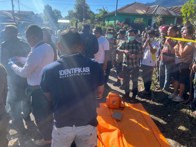 RESPON CEPAT POLRES MANGGARAI TANGANI DAN EVAKUASI KORBAN KEBAKARAN DI KUMBA, SATU ORANG MENINGGAL DUNIA