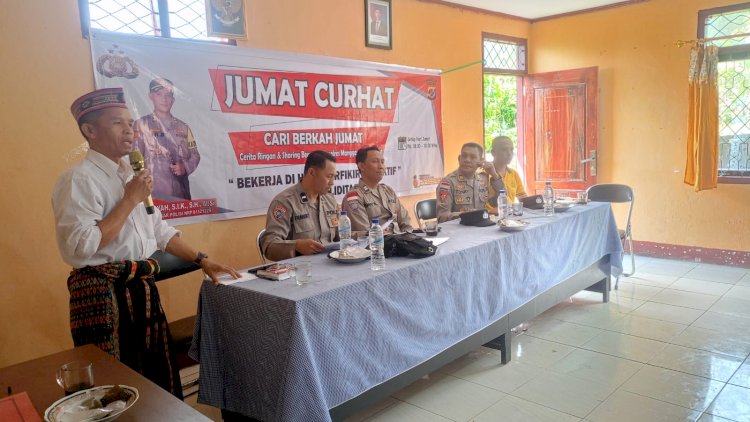 KOLABORASI POLRES MANGGARAI DAN MASYARAKAT WUJUDKAN KAMTIBMAS KUAT DAN KONDUSIF MELALUI JUMAT CURHAT
