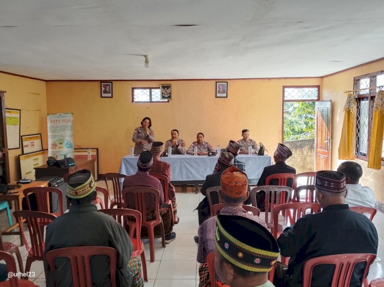 Sat Binmas Polres Manggarai Gelar Penyuluhan Binredawan di Desa Poco Likang, Perkuat Kesadaran Masyarakat Menjaga Kamtibmas dan Cegah Kenakalan Remaja