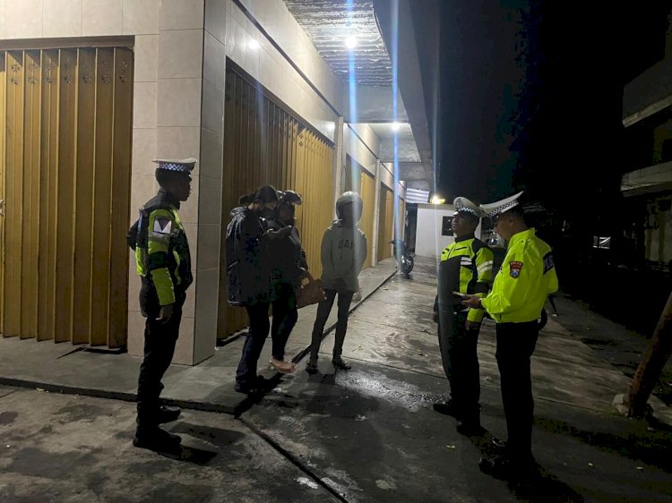 Satlantas Polres Manggarai Gelar Patroli Malam Antisipasi Balap Liar dan Laka Lantas
