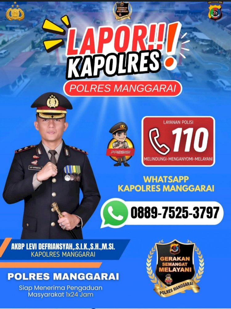 MARAKNYA KASUS PENCURIAN, POLRES MANGGARAI BENTUK UNIT REAKSI CEPAT; TIGA KASUS BERHASIL DIUNGKAP DALAM SEPEKAN