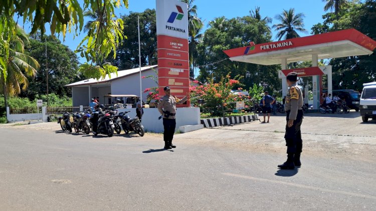 Patroli dan Monitoring Sitkamtibmas di Objek Vital Kecamatan Reok, Polsek Reo Tingkatkan Pengawasan dan Pelayanan kepada Masyarakat