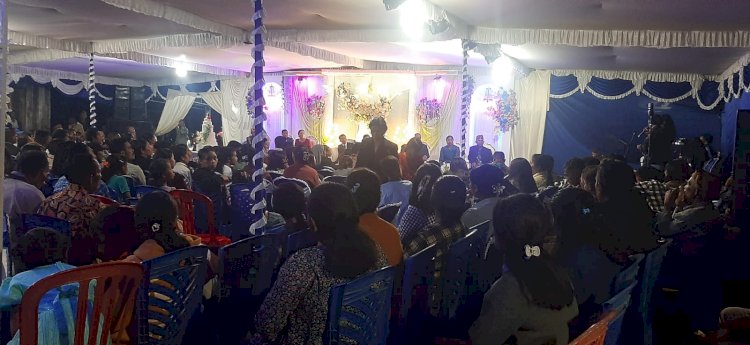 BHABINKAMTIBMAS DAN BABINSA WAE RI’I AMANKAN PESTA PERNIKAHAN DI KAMPUNG NTANGO