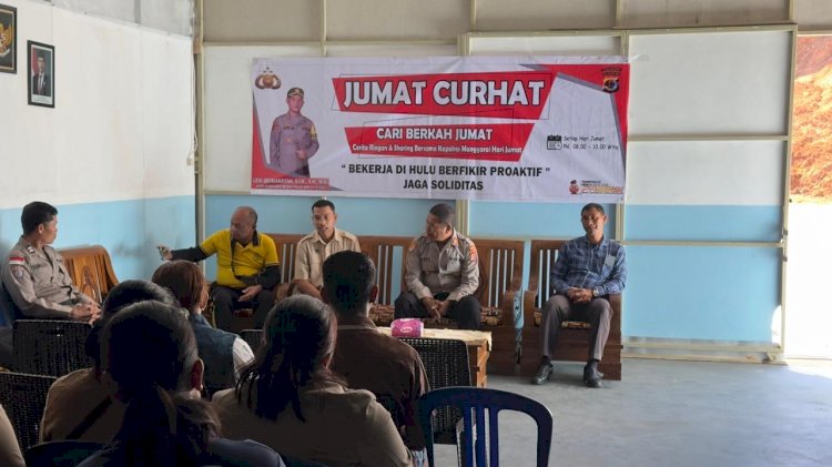 KOMITMEN SERAP ASPIRASI MASYARAKAT, POLRES MANGGARAI GELAR JUMAT CURHAT DI SPPG COMPANG DALO