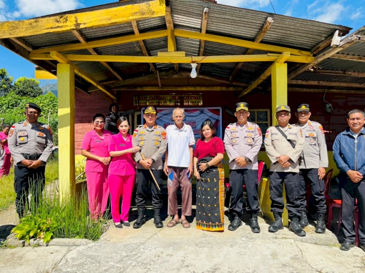 NTT PENUH KASIH, SAMBUT HARI BHAYANGKARA KE-80, POLRES MANGGARAI BERSAMA BHAYANGKARI DAN POLSEK JAJARAN JALIN SILATURAHMI DENGAN PURNAWIRAWAN DAN WARAKAWURI POLRI
