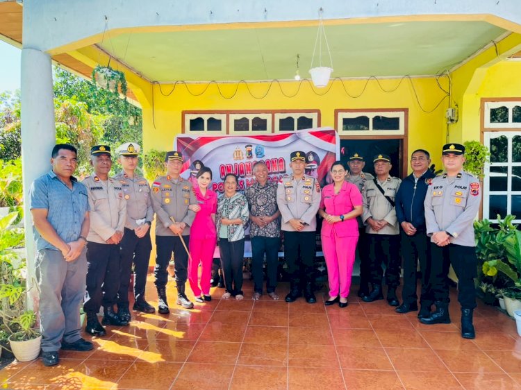 NTT PENUH KASIH, SAMBUT HARI BHAYANGKARA KE-80, POLRES MANGGARAI BERSAMA BHAYANGKARI DAN POLSEK JAJARAN JALIN SILATURAHMI DENGAN PURNAWIRAWAN DAN WARAKAWURI POLRI