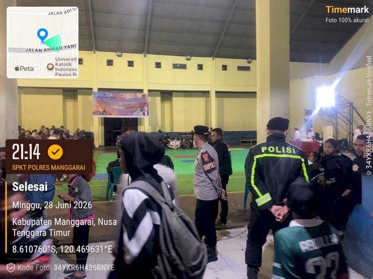 Polres Manggarai Hadir di Tengah Masyarakat Melalui Patroli Malam dan Imbauan Kamtibmas