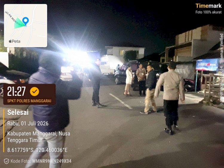 Patroli Malam SPKT Polres Manggarai Perkuat Kehadiran Polri di Tengah Masyarakat, Warga Diimbau Aktif Jaga Kamtibmas
