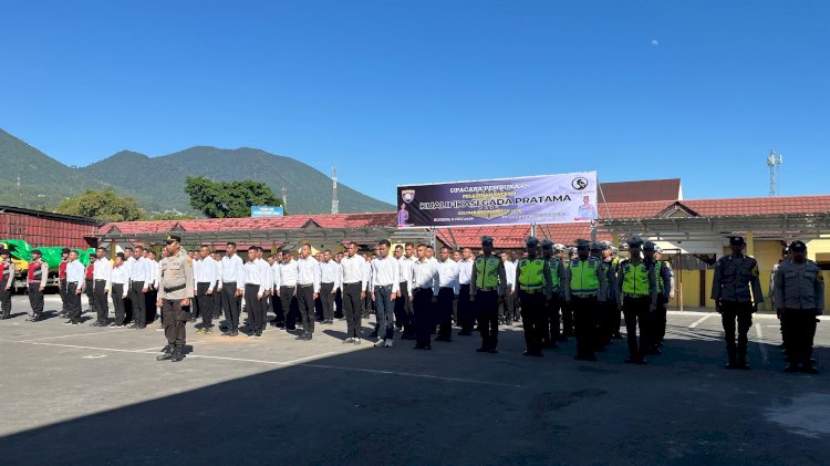 TINGKATKAN PROFESIONALISME PENGAMANAN SWAKARSA, KAPOLRES MANGGARAI RESMI BUKA PELATIHAN SATPAM GADA PRATAMA GELOMBANG XI TAHUN 2026