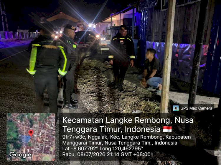 Patroli Perintis Presisi Sat Samapta Polres Manggarai Hadir Jaga Keamanan Malam, Warga Merasa Lebih Aman