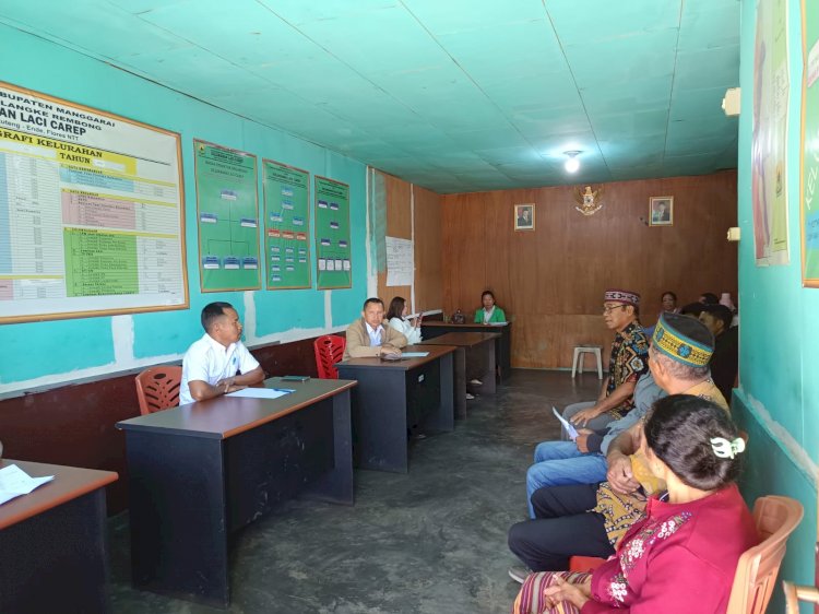 BHABINKAMTIBMAS LAKUKAN PROBLEM SOLVING, REDAM POTENSI KONFLIK AKIBAT DUGAAN PENYEROBOTAN TANAH