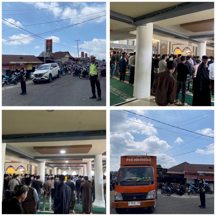 POLRES MANGGARAI PASTIKAN SITUASI KONDUSIF, LAKSANAKAN MONITORING DAN PENGAMANAN IBADAH SHOLAT JUMAT DI SELURUH WILAYAH  MANGGARA
