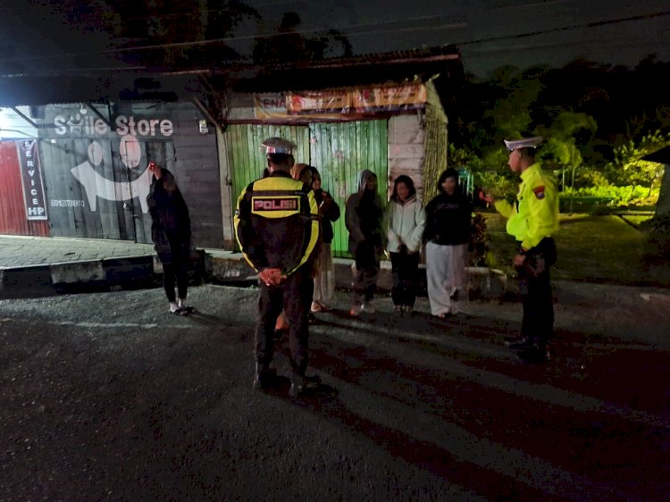 Patroli Malam Polres Manggarai Sasar Balap Liar dan Knalpot Tidak Sesuai Spesifikasi Teknis