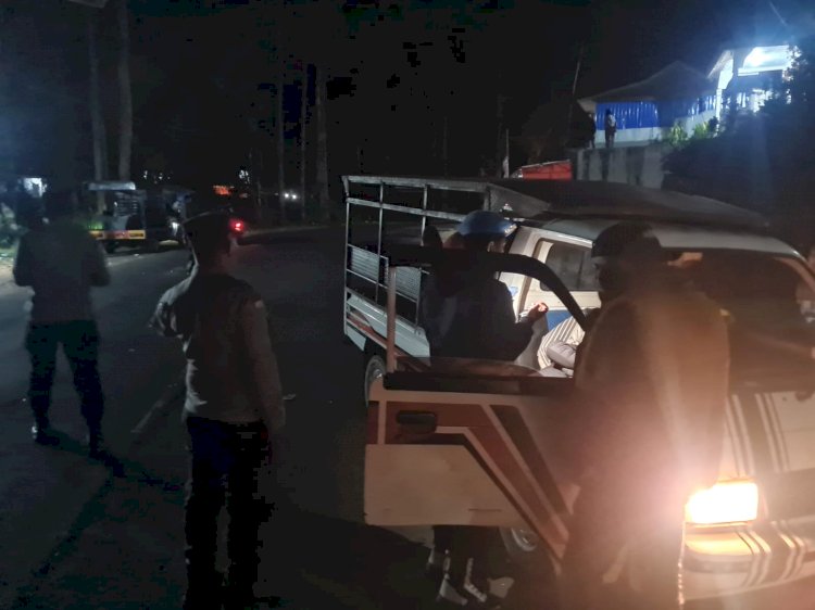 Patroli Malam SPKT Polres Manggarai Amankan Pengemudi Diduga Dipengaruhi Alkohol di Kota Ruteng
