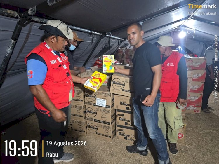 Polres Manggarai Terima 300 Kotak Susu Bantuan Kapolri untuk Warga Terdampak Gempa di Manggarai