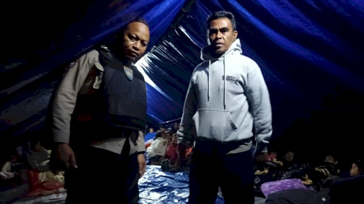 Polri Pastikan Posko Bencana Gempa di Cibal Aman, Pengungsi dan Distribusi Logistik Terpantau