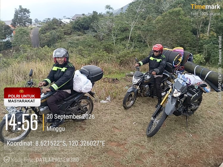 Menembus Pelosok, Polres Manggarai Jangkau Warga Terdampak Gempa yang Belum Tersentuh Bantuan