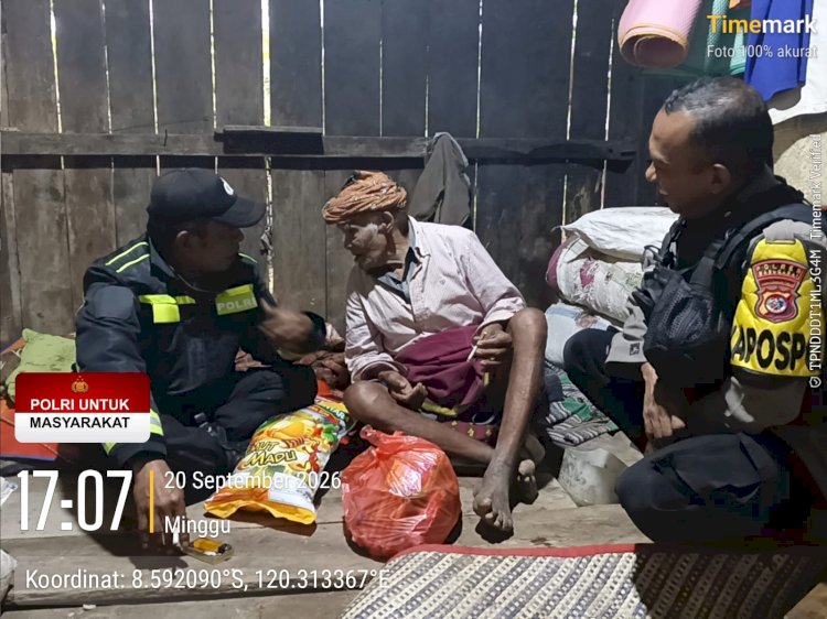 Menembus Pelosok, Polres Manggarai Jangkau Warga Terdampak Gempa yang Belum Tersentuh Bantuan
