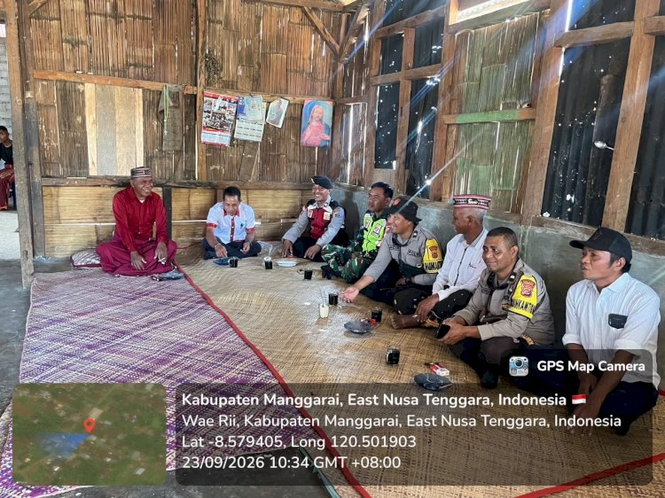 Polres Manggarai Amankan Pertemuan Adat Gendang Timung dan Gendang Wohe, Jaga Situasi Tetap Kondusif