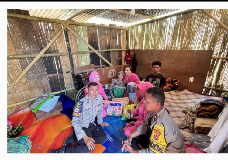 Bhayangkari Cabang Manggarai Salurkan Bantuan Kemanusiaan Polri bagi Warga Terdampak Gempa
