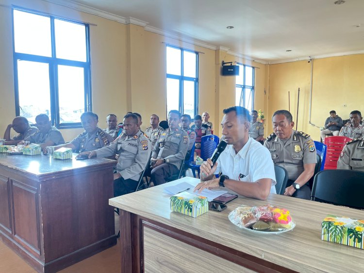 Subbidwabprof Bidpropam Polda NTT Gelar Sosialisasi dan Pembinaan Etika Profesi Polri kepada Personel Polres Manggarai