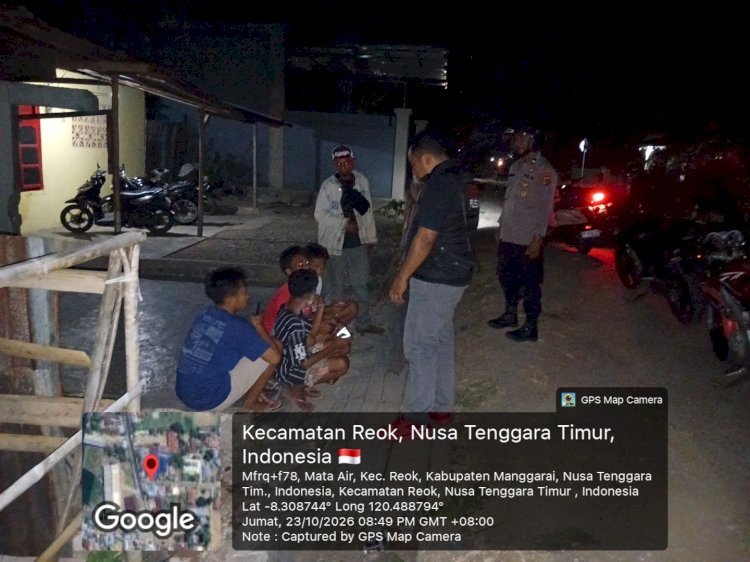 CEGAH PEREDARAN NARKOTIKA, POLSEK REO GENCARKAN KRYD PATROLI SIAGA RESERSE DENGAN PENDEKATAN HUMANIS