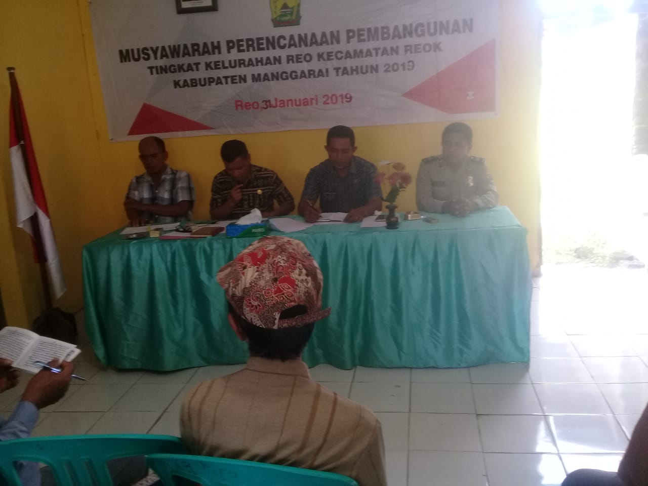 KANIT BINMAS POLSEK REO HADIRI MUSRENBANG KELURAHAN REO