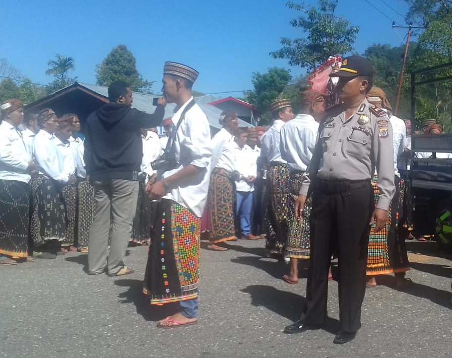 IPTU Hima D. Antonius pimpin PAM Perarakan Patung