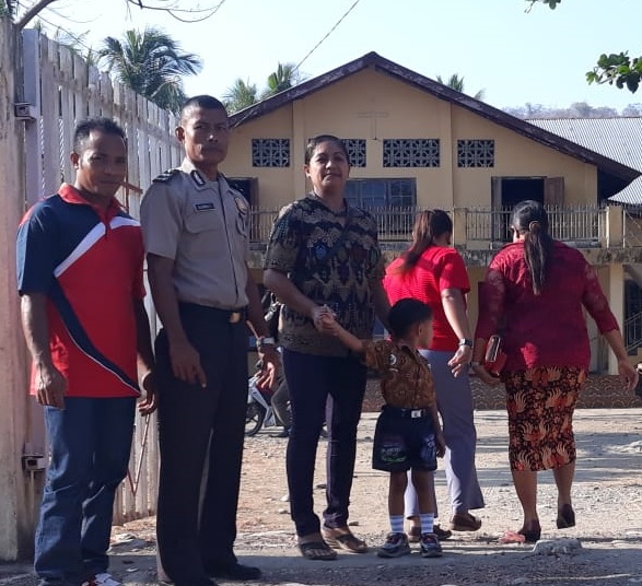 Kanit Binmas Polsek Sambi Rampas laksanakan Pengamanan Ibadah