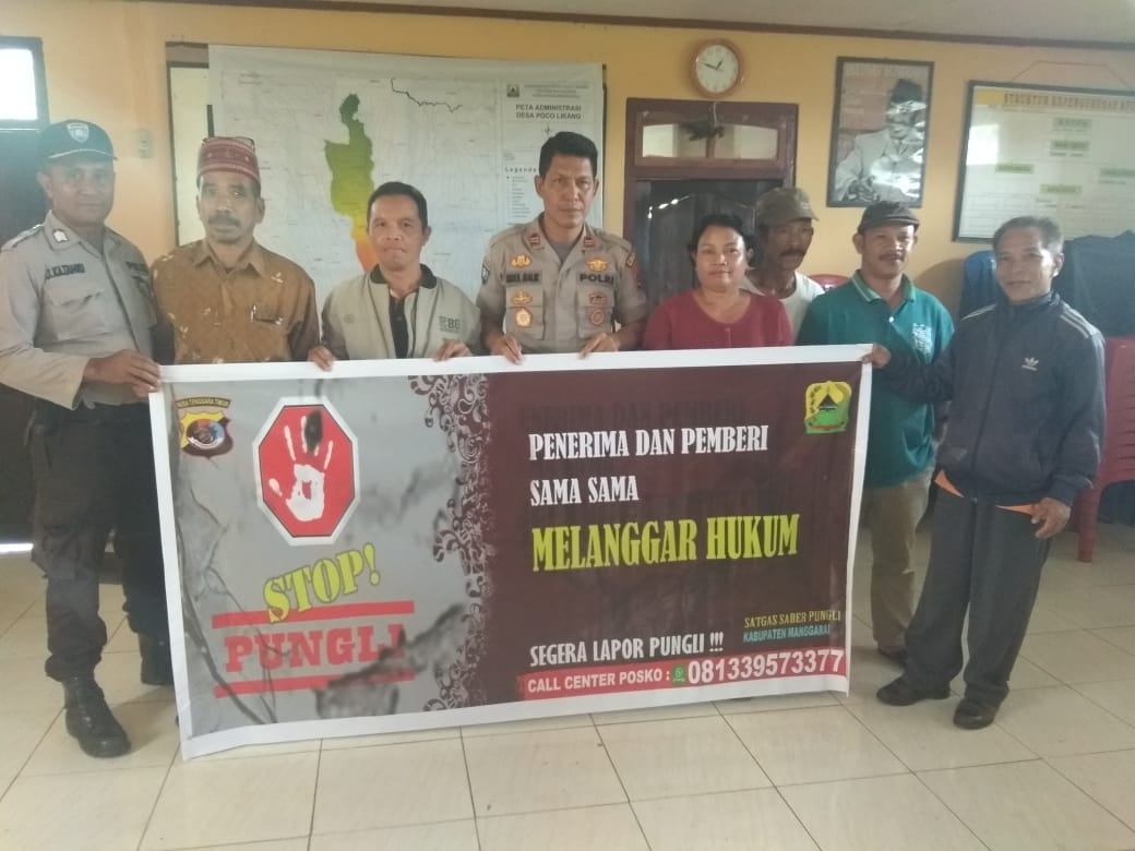 Bimbing Warga Dibidang Saber Pungli | Kasat Binmas Polres Manggarai Beri Sosialisasi